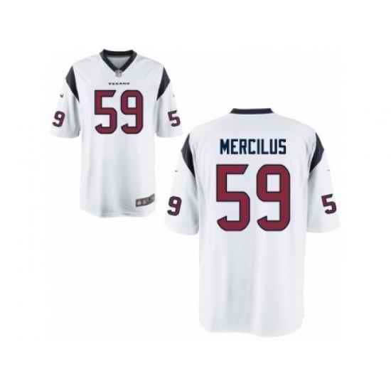 Nike Houston Texans 59 Whitney Mercilus White Game NFL Jersey